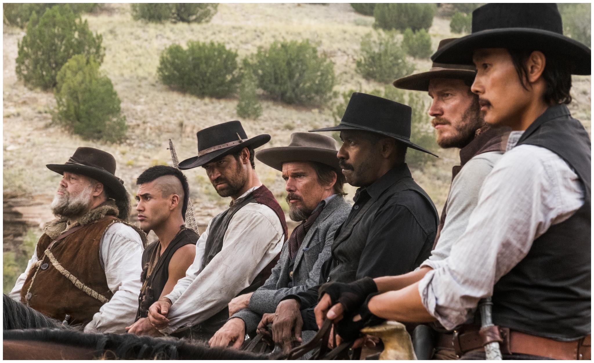 《豪勇七蛟龙》7名赏金猎人对战百人,枪战大乱斗,看的血脉偾张