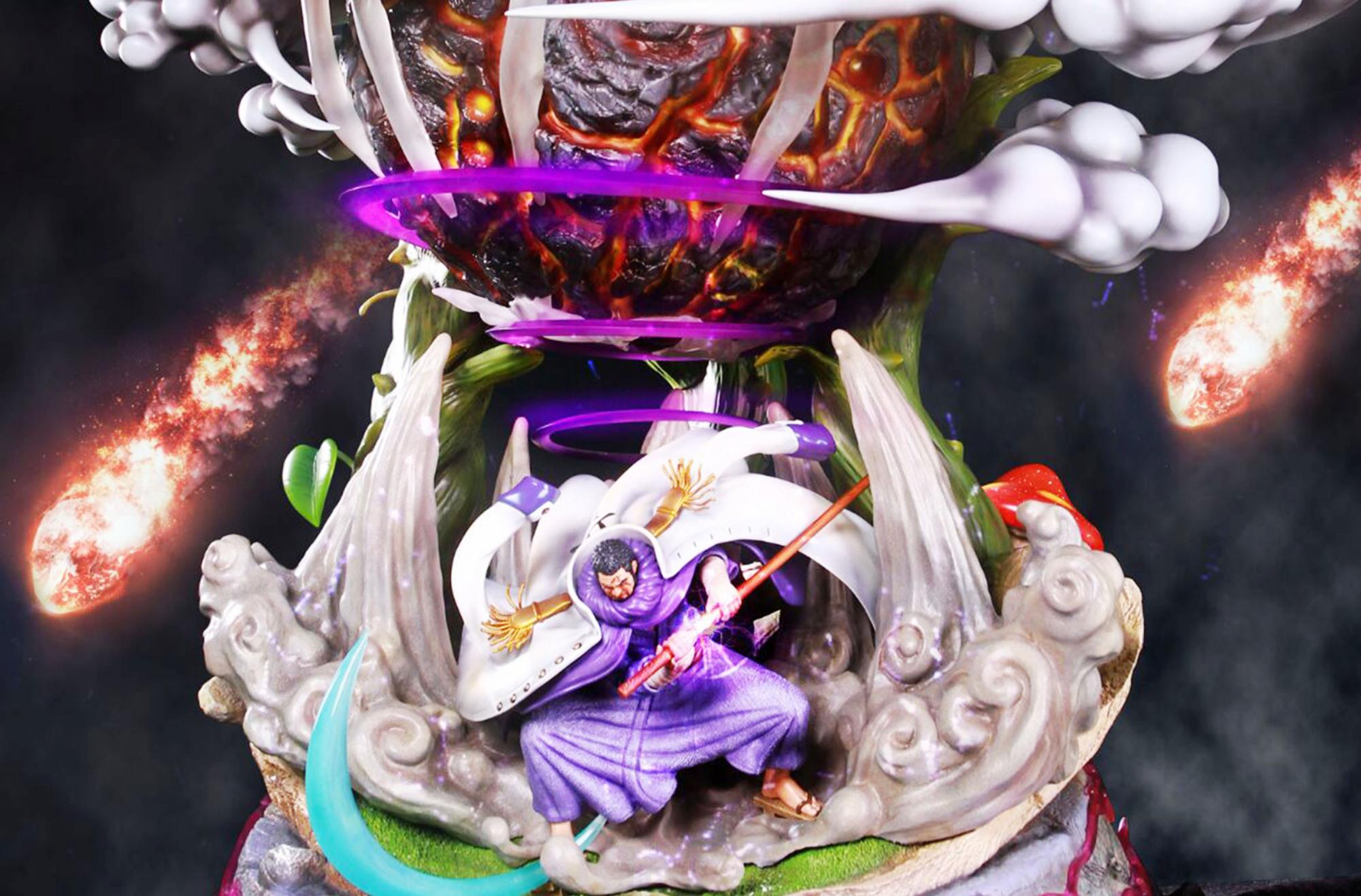 海贼王 藤虎陨石冲击的手办 见到陨石的裂纹 知道为何接近1万 财经头条