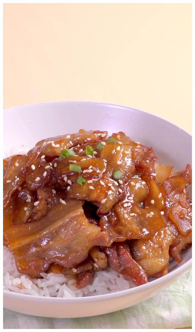 蒜香五花肉盖饭_高清图集_新浪网