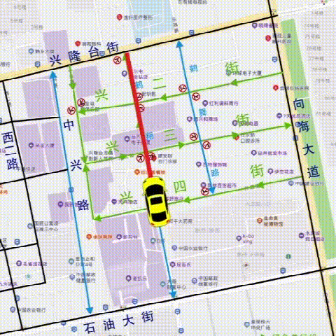 兴隆台区东步行街及周边部分道路将实行机动车单向通行