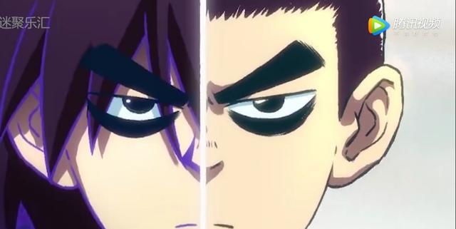 伍六七半张脸拼在一起,基本上毫无违和感,感觉就像是换了一个发型.