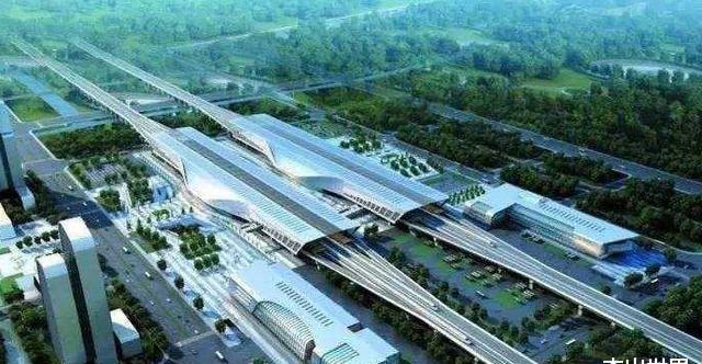 湖北在建一座特等高铁站规模为9台20线采用两侧站房模式