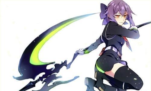 动漫中的手拿镰刀的小姐姐,帅气与战力兼备.__财经头条