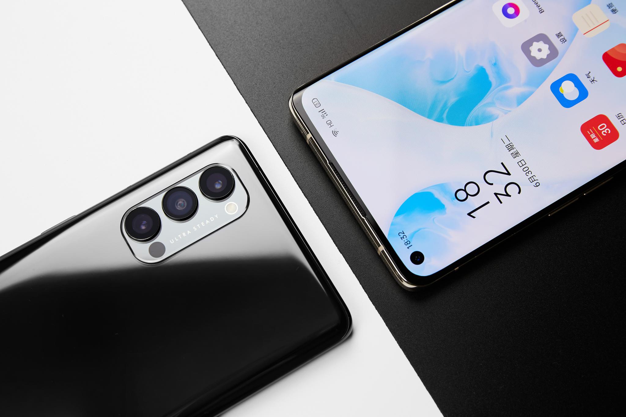 谁说黑白配太普通?oppo reno4 pro真机图赏,这颜值情侣机首选