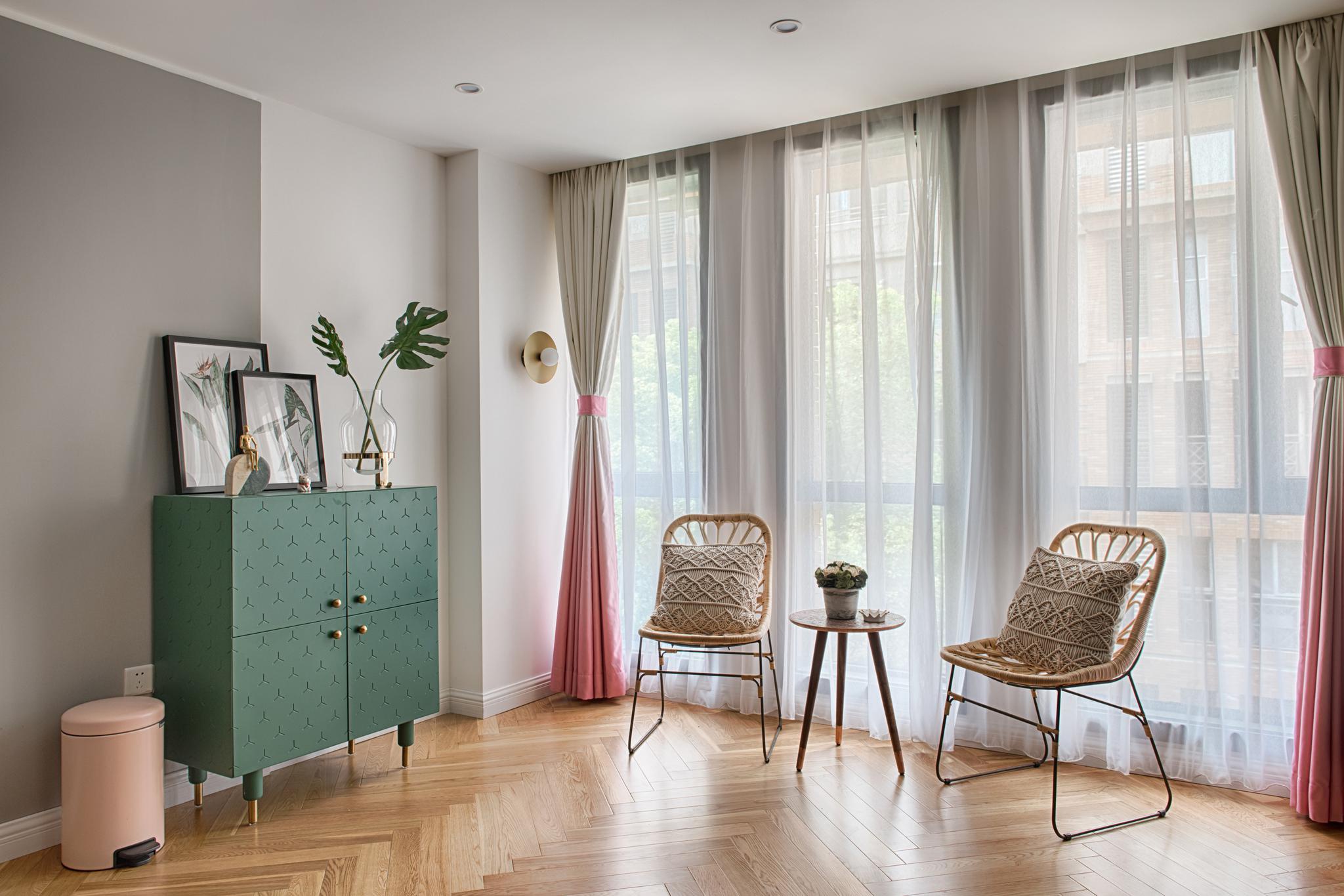 王攀作品:128㎡轻奢三居,混搭个性的北欧风,浪漫且有质感