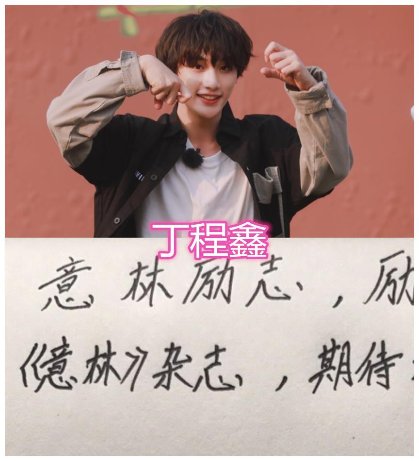 00后男星的字迹,焉栩嘉龙飞凤舞,陈飞宇潦草,范丞丞倒是不错!