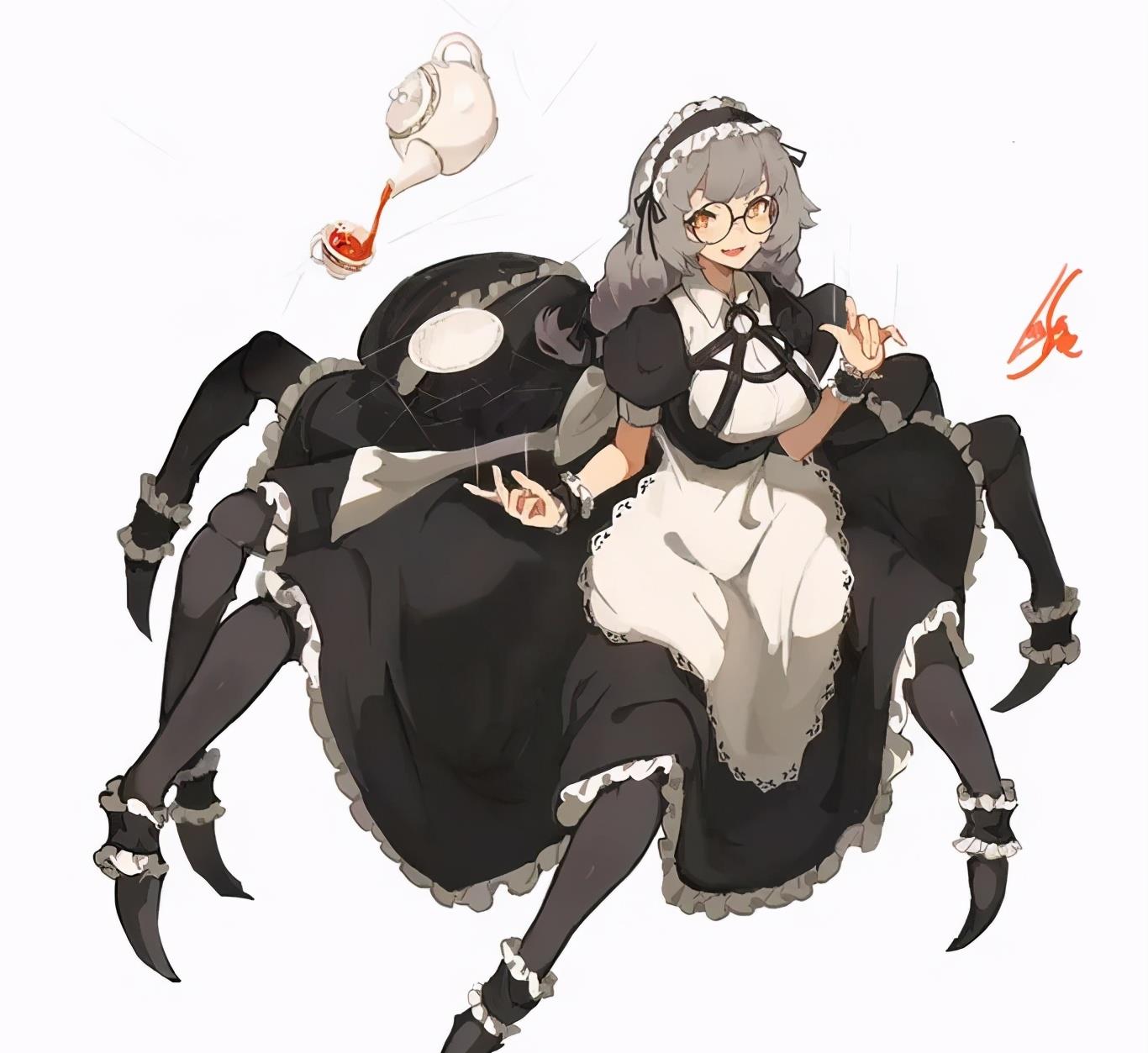 画师大佬好像对于很多只脚的那种动物挺钟爱的,除了上面提到的蜘蛛娘