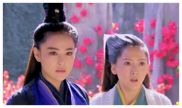 《神雕侠侣》同样是翻拍了很多次,这个版本的李莫愁和洪凌波也是颜值