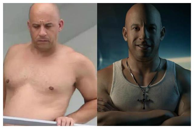 曾经那个肌肉十分发达,体脂稀少的范·迪塞尔也是会有一胖毁所有的