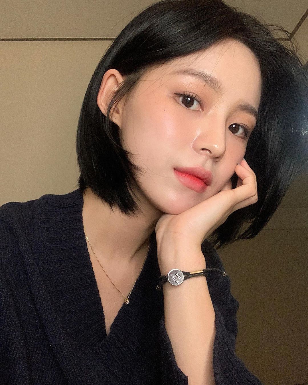 齐下巴短发真的超a,温柔又随性