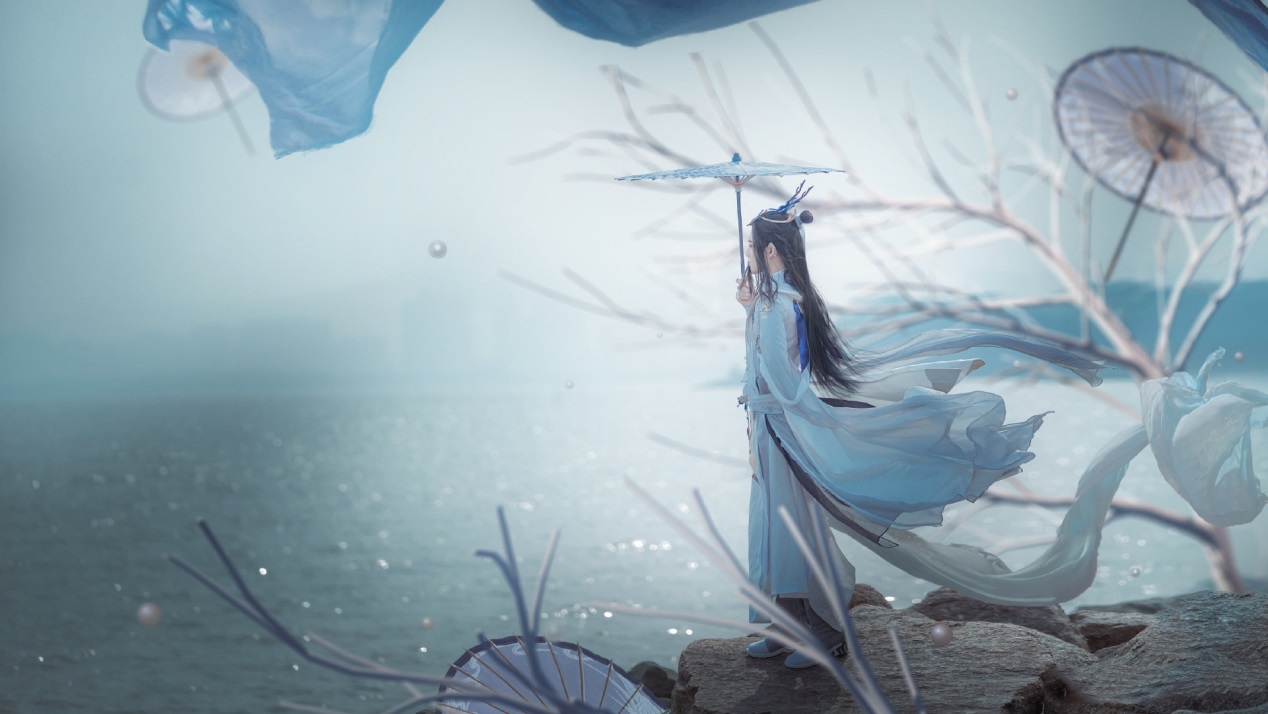 剑三鹤梦伞爹超绝还原,蓬莱一梦,神仙小哥哥在海涯等你