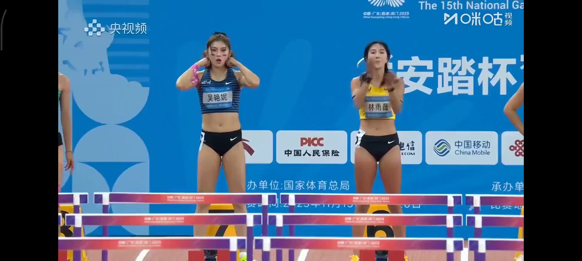 女100米栏决赛太刺激！3人破13秒，刘景扬夺冠，吴艳妮第二