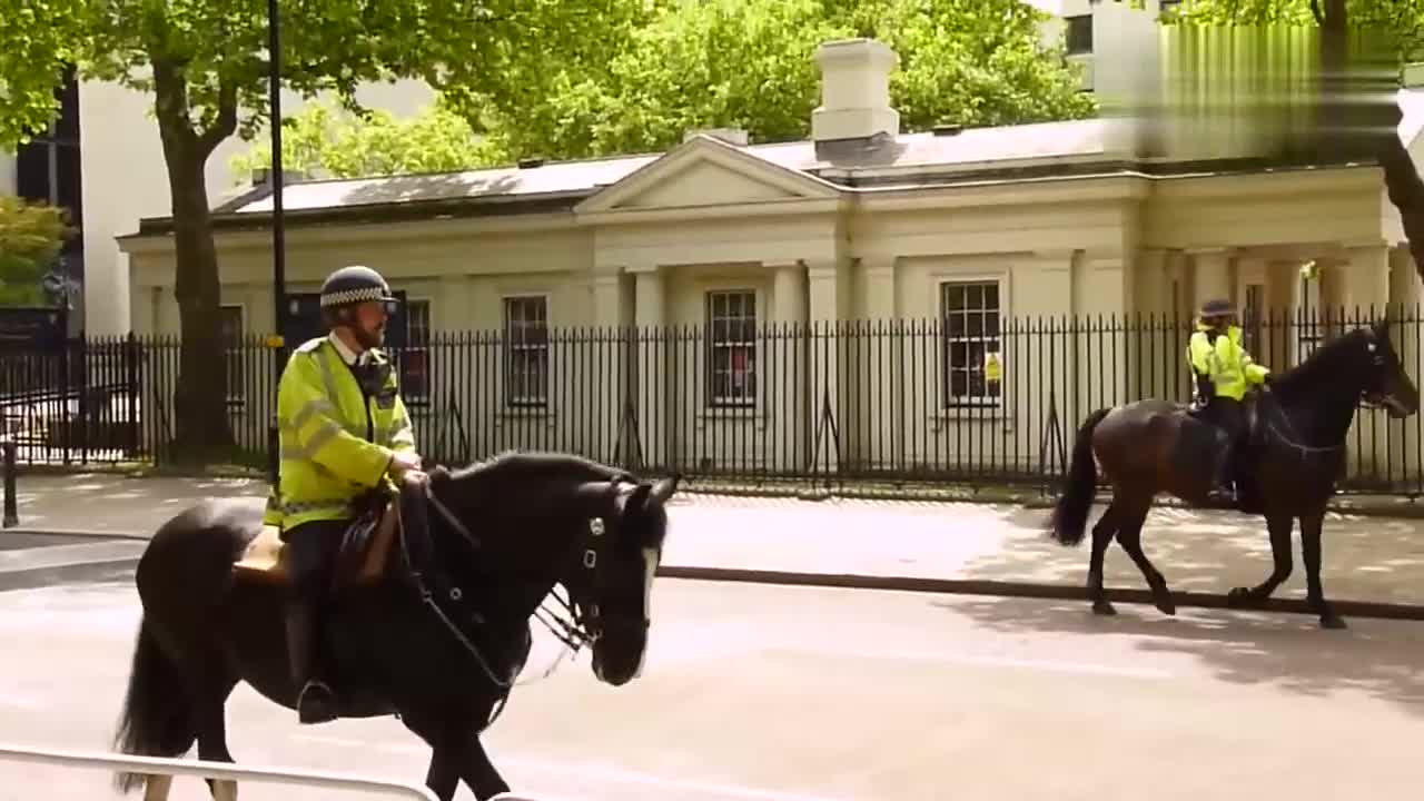 英国龙虾兵阅兵行进