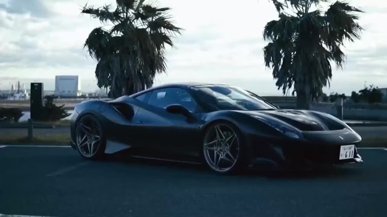 黑武士风格的法拉利488真的太令人心动了