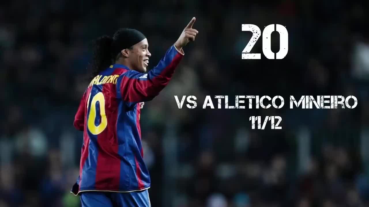 罗纳尔迪尼奥的二十大经典进球,足球场上唯一的精灵