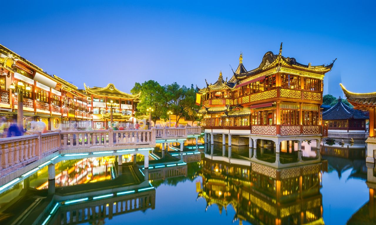 豫园位于上海市老城厢的东北部,是江南古典园林_高清图集_新浪网