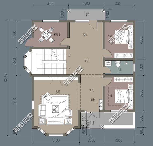 农村自建房,进深13米宽11米座北朝南怎么设计?|农村|客厅|玄关_新浪新