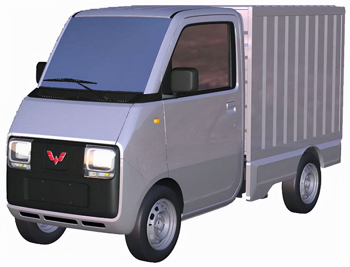 五菱进军快递业四轮快递车专利图曝光车宽不到1米配备空调