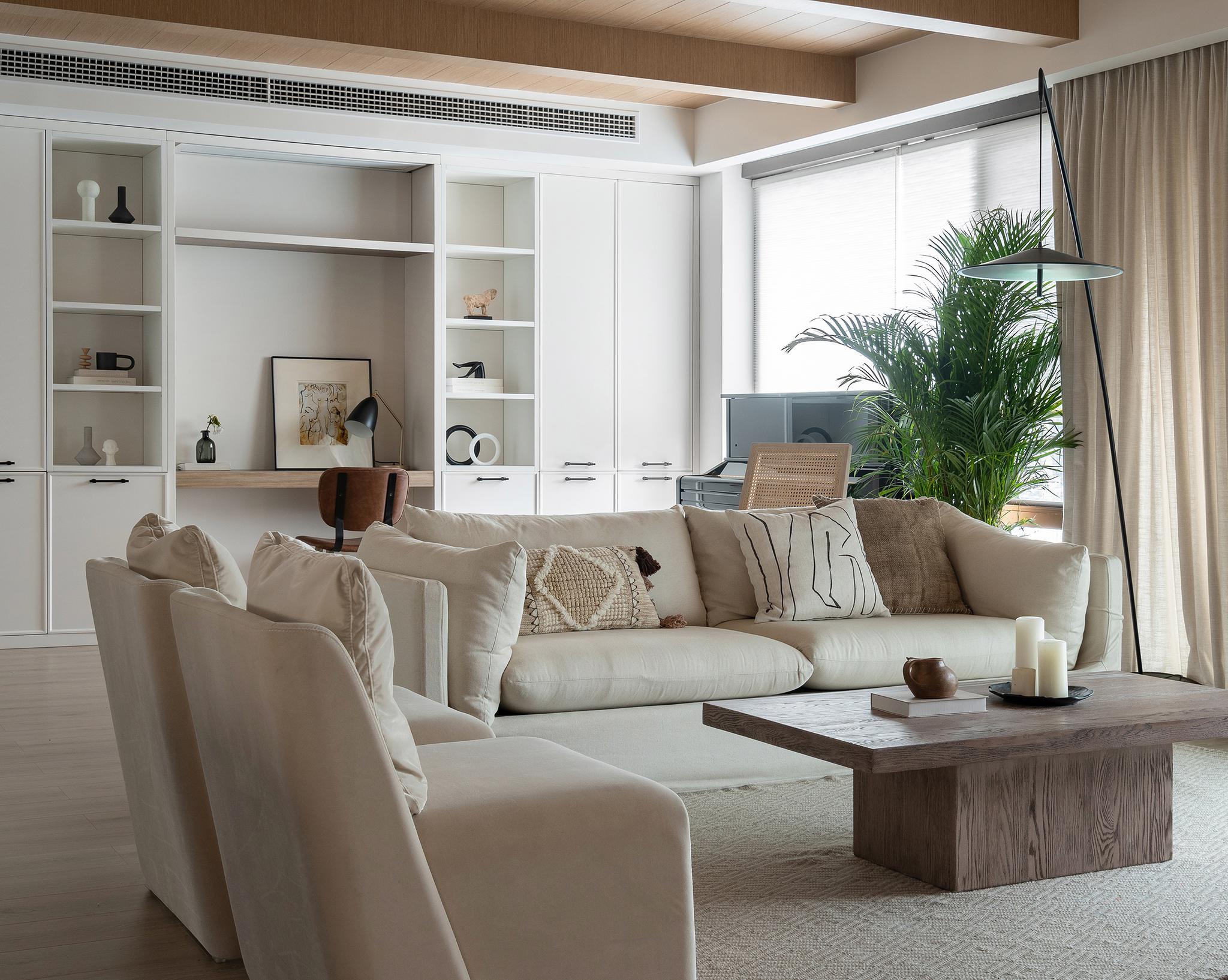 邹井作品150㎡美式休闲风清新自然的家居空间温柔不失沉稳