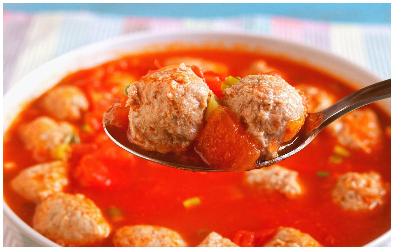 番茄牛肉丸,补气开胃特下饭,一次做一大碗不够吃,孩子吵着要