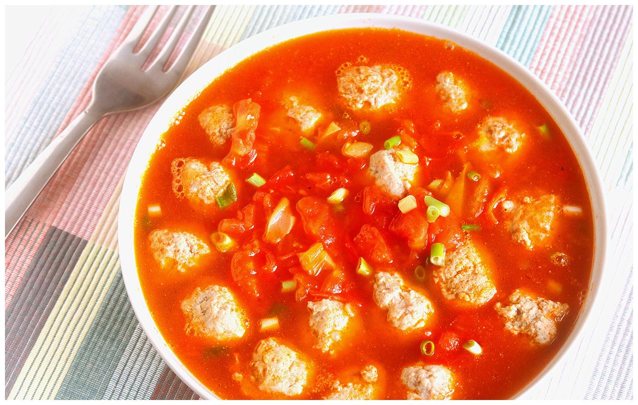 番茄牛肉丸,补气开胃特下饭,一次做一大碗不够吃,孩子吵着要