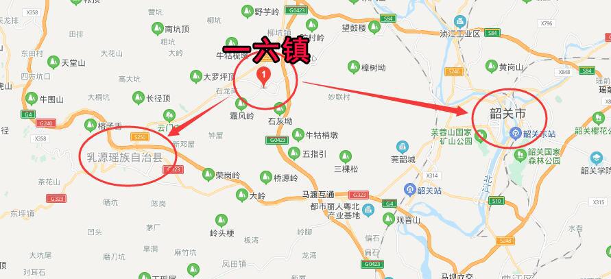 广东韶关乳源县一个镇以数字命名地处平坝地区