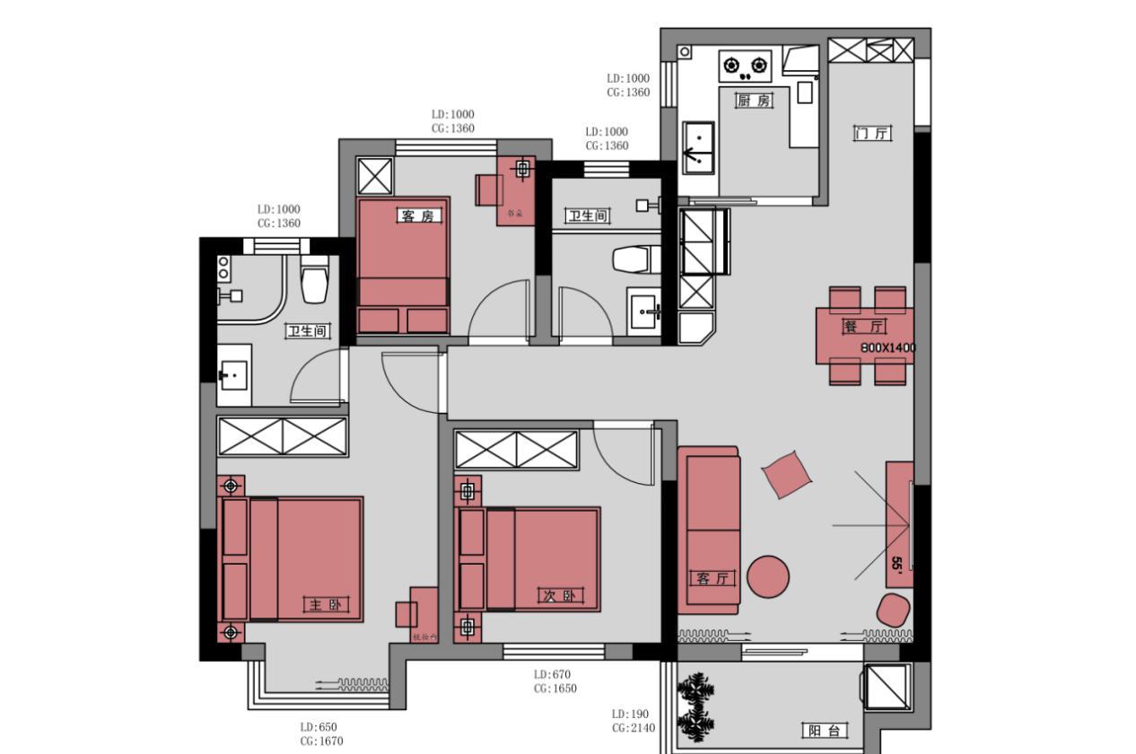北欧风格三居室的房子怎么装修好看?装修达人给你示范!