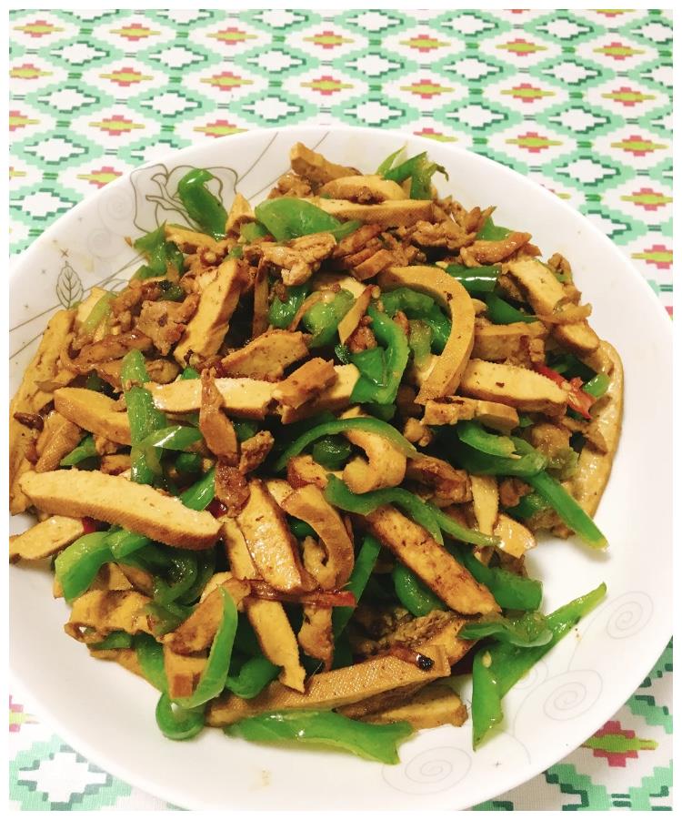 青椒肉丝炒香干