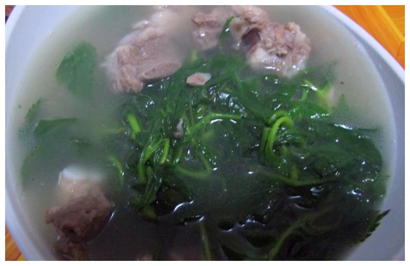买了些排骨,和苦菜一起炖,真好喝|苦菜|排骨|排骨汤_新浪新闻