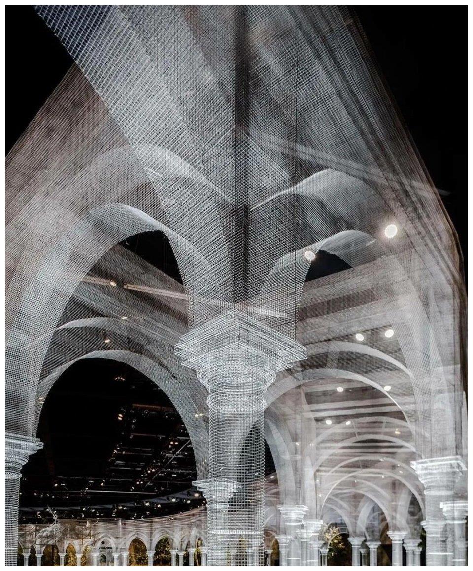 建筑还能这么玩?他用铁丝网掰出一座座梦幻城堡