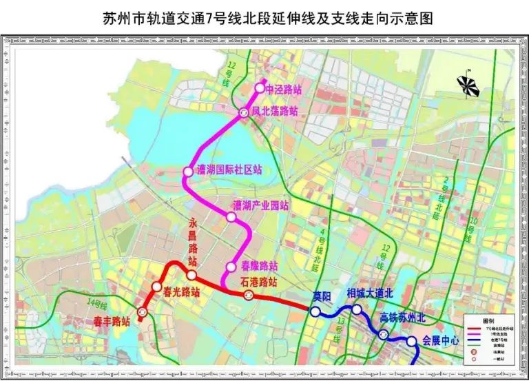 研究范围:本次规划研究范围为2035年苏州市轨道线网规划中确定的线路