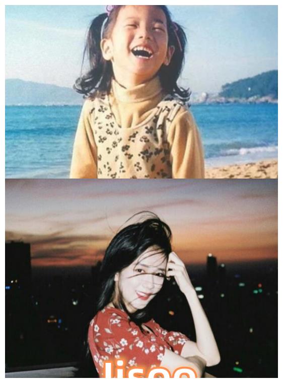 jisoo童年照生也是现实小的时候也是十分的瘦弱的,所以身材并没有太大