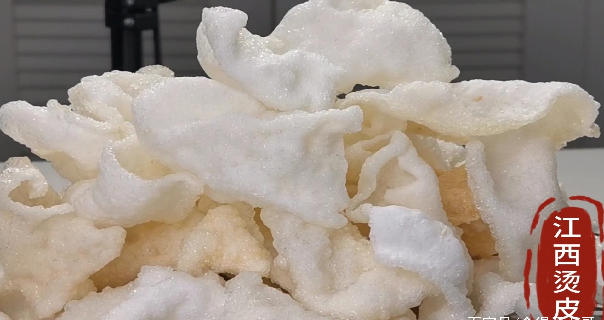 江西传统美食"烫皮",比旺旺雪饼还好吃,配方步骤详细公开