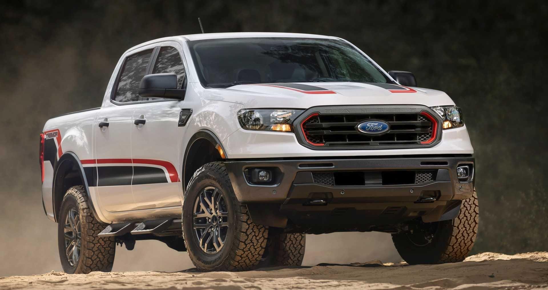 近日,福特2021款ranger tremor亮相,tremor是一套以提供大尺寸车轮和