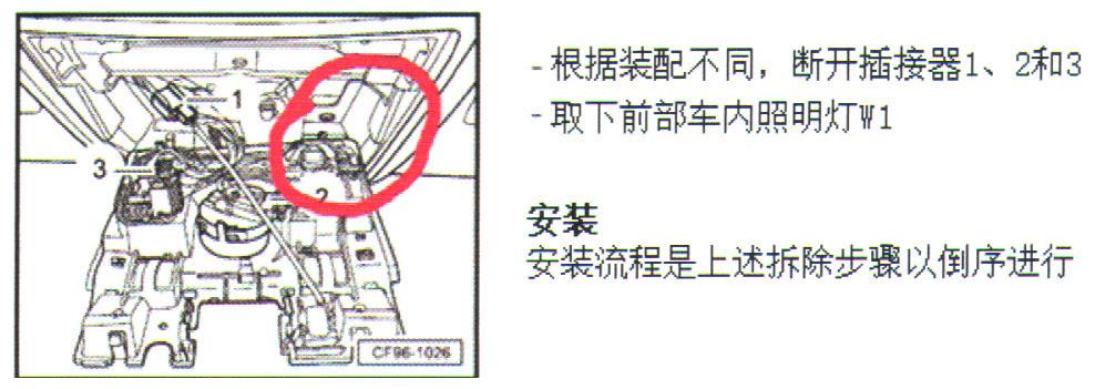 大众速腾轿车前排阅读灯有时会自动点亮