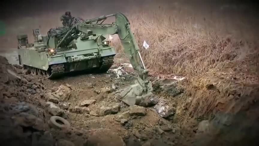 韩国k600战斗工程车,展现其"耕田"能力