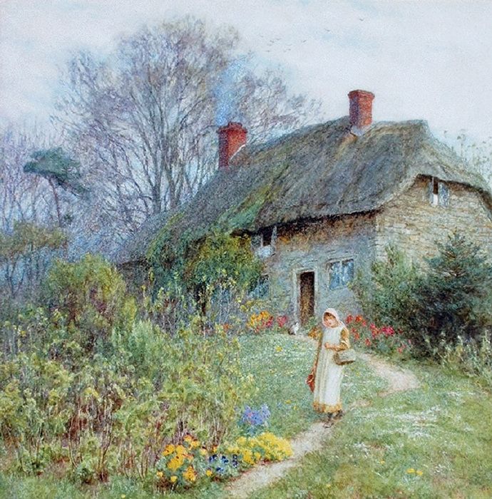 美丽的乡村小屋——helen allingham的油画作品(图)_高清图集_新浪网