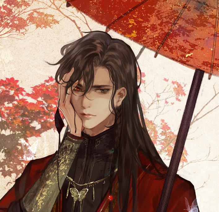 天官赐福漫画,谢怜抽了下下签,感慨花城运气好,花花:一向如此