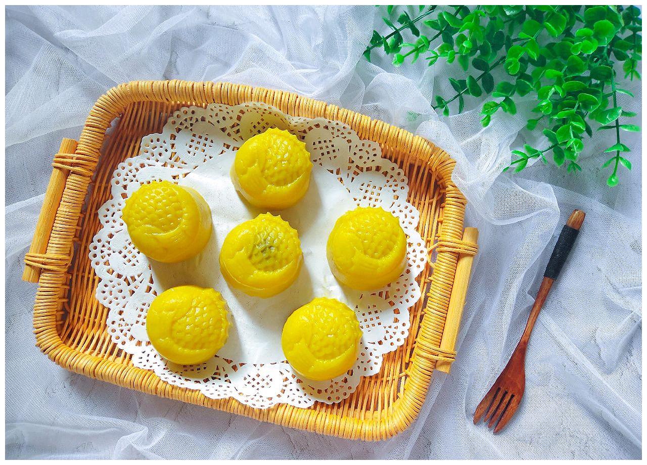 南瓜糯米蒸月饼,蒸的不上火