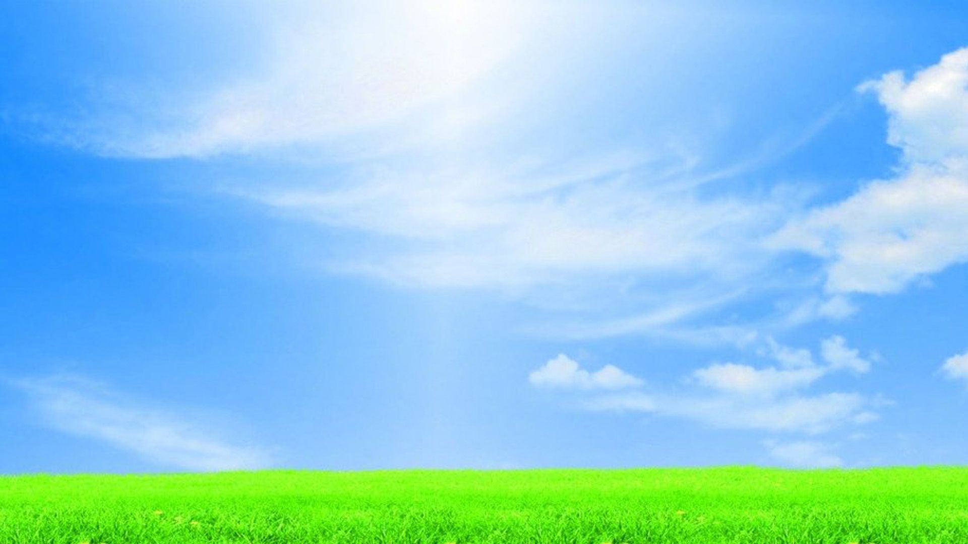 清新唯美蓝天绿草风光图片桌面壁纸|绿草|蓝天|风光_新浪新闻