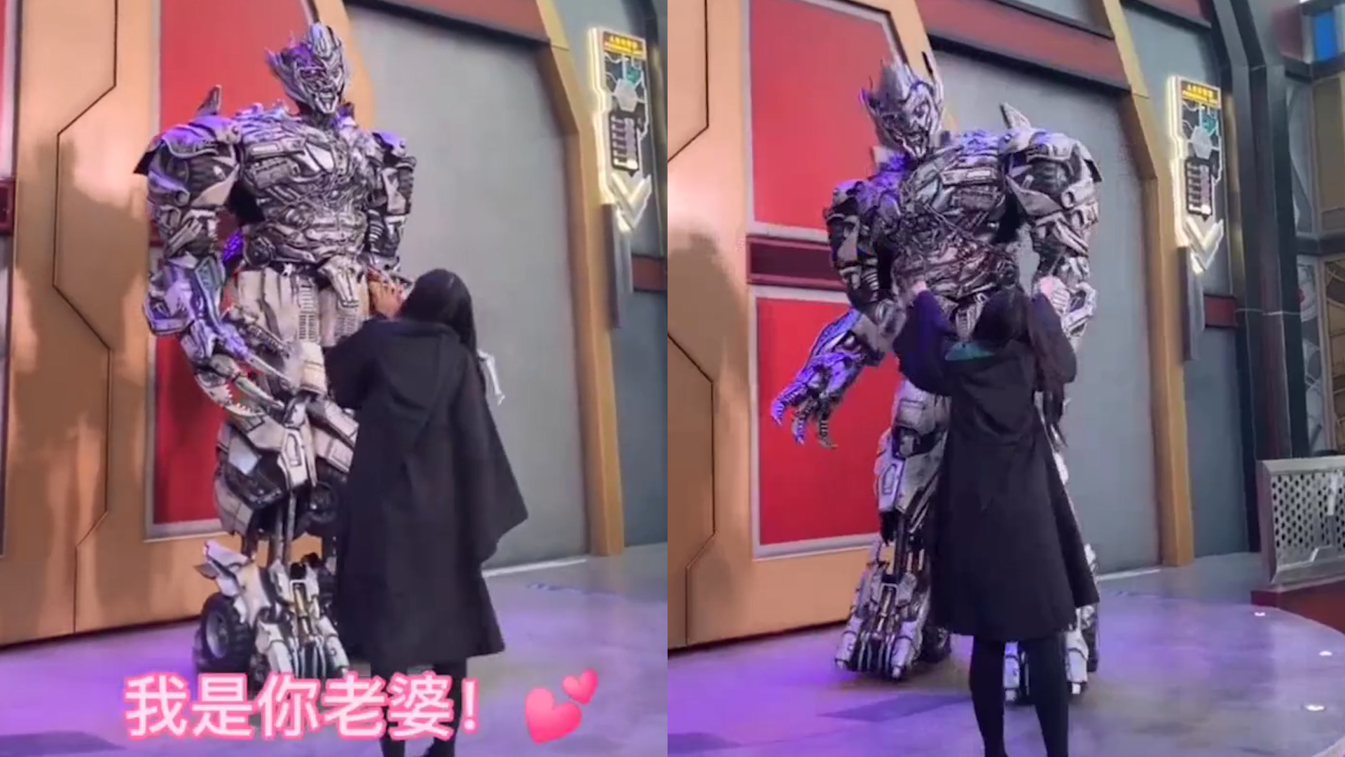 北京环球影城的话痨威震天遇到爱情,被一场告白给整不会了