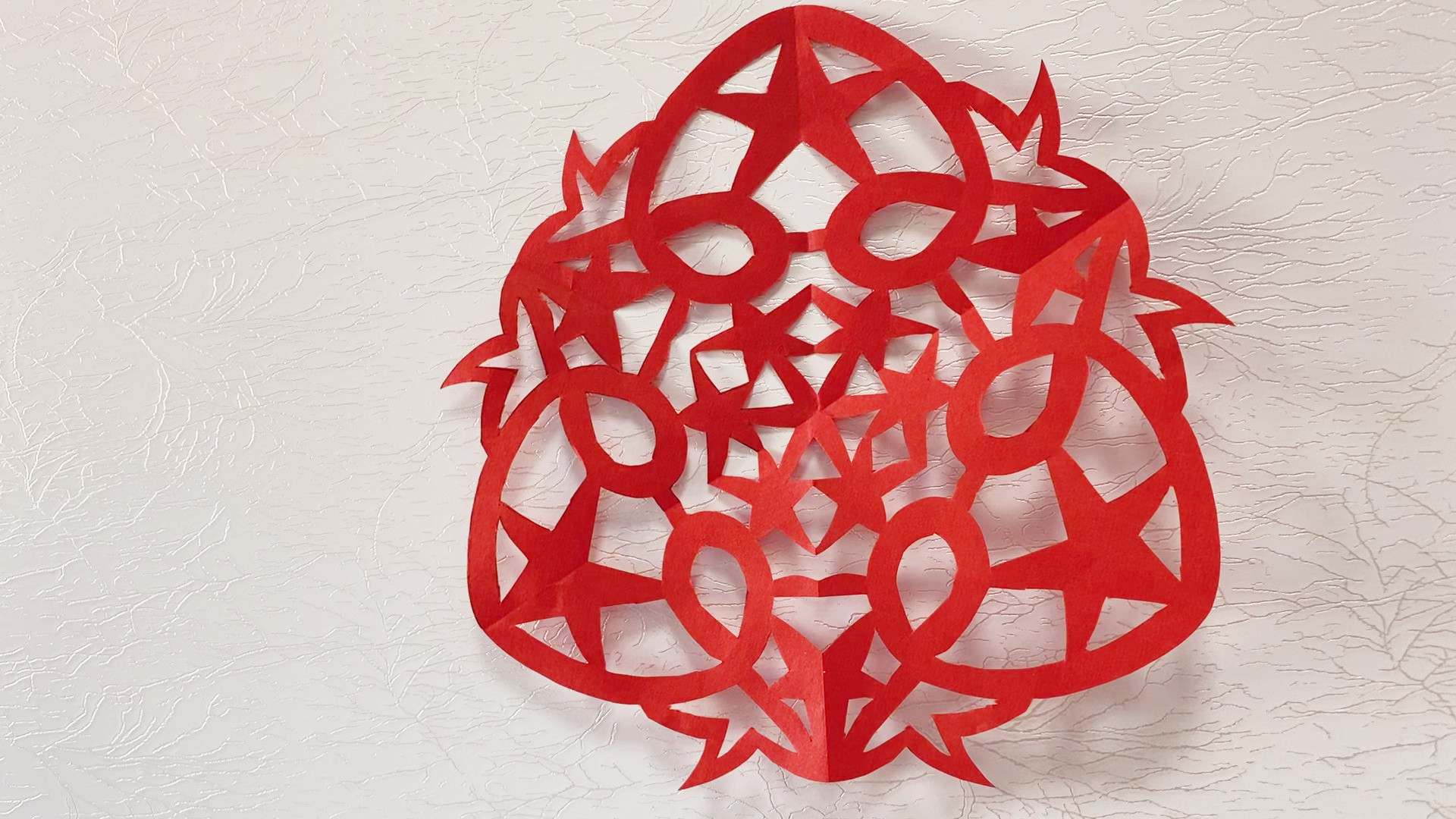 星星图案的窗花纸