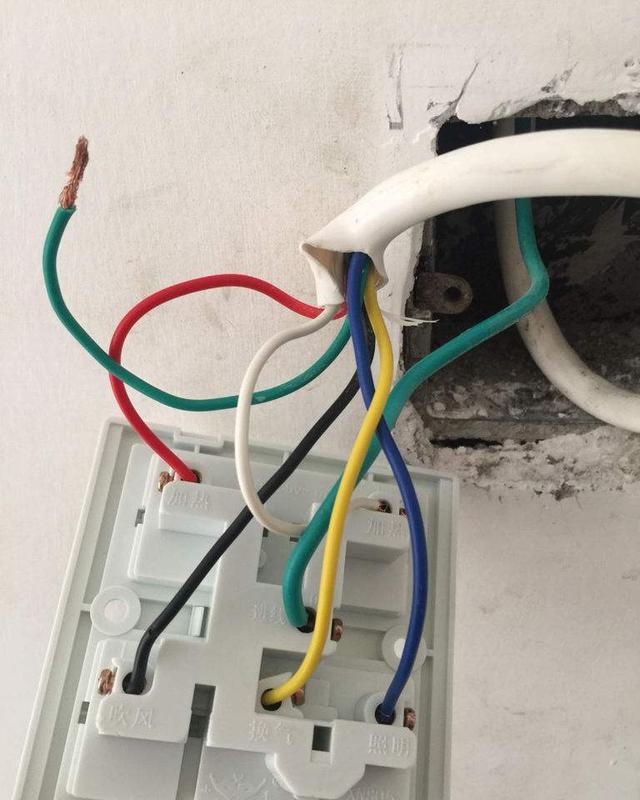 浴霸接线盒里有6根线怎么找出其中的零线和火线