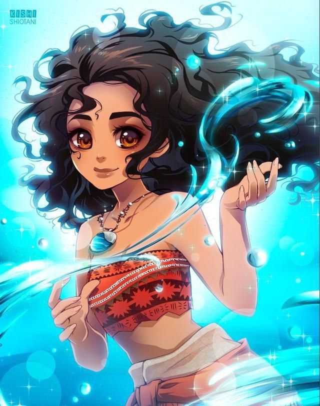 日漫风格的迪士尼公主带你回到童年!