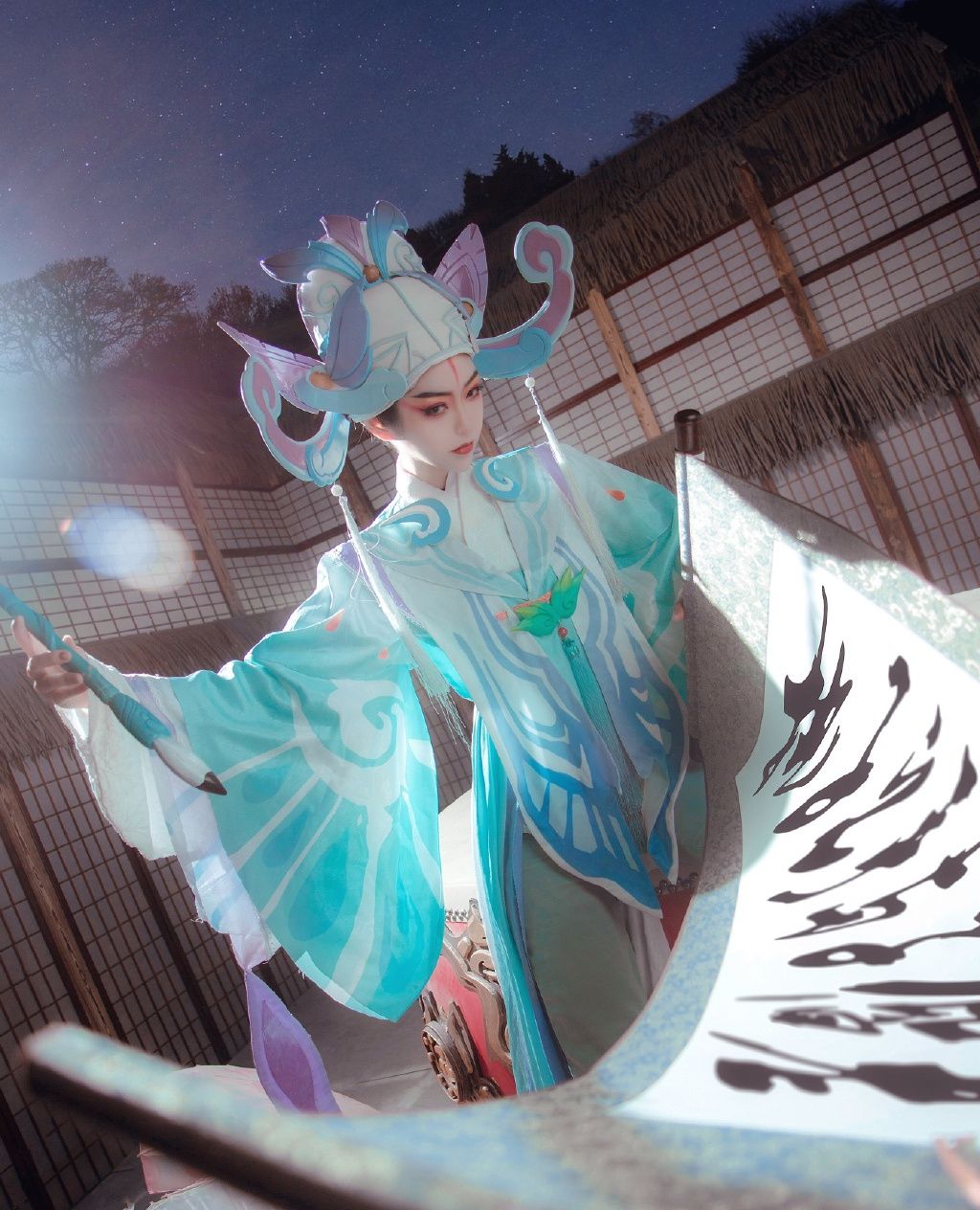 王者荣耀上官婉儿梁祝cos:梁山伯与祝英台,前世姻缘配拢来