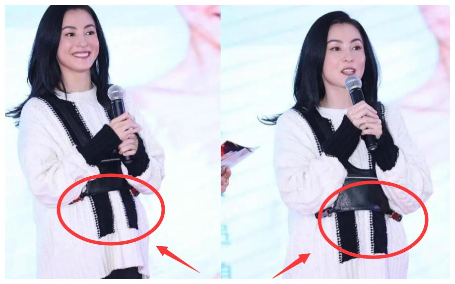 张柏芝腹部突出疑怀孕,网友:就知道她会拼四胎