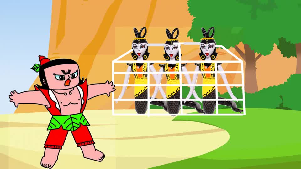 动画剧场:葫芦娃的哥哥被蛇精抓起来,怎么救出他们呢?