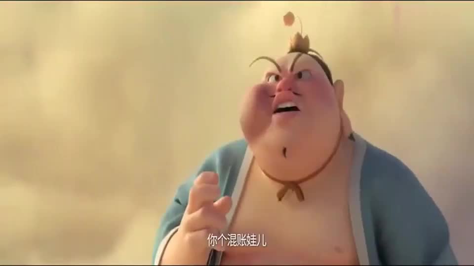 太乙真人封住混元珠的手,挑衅它,没想到混元珠长出六只手暴揍他