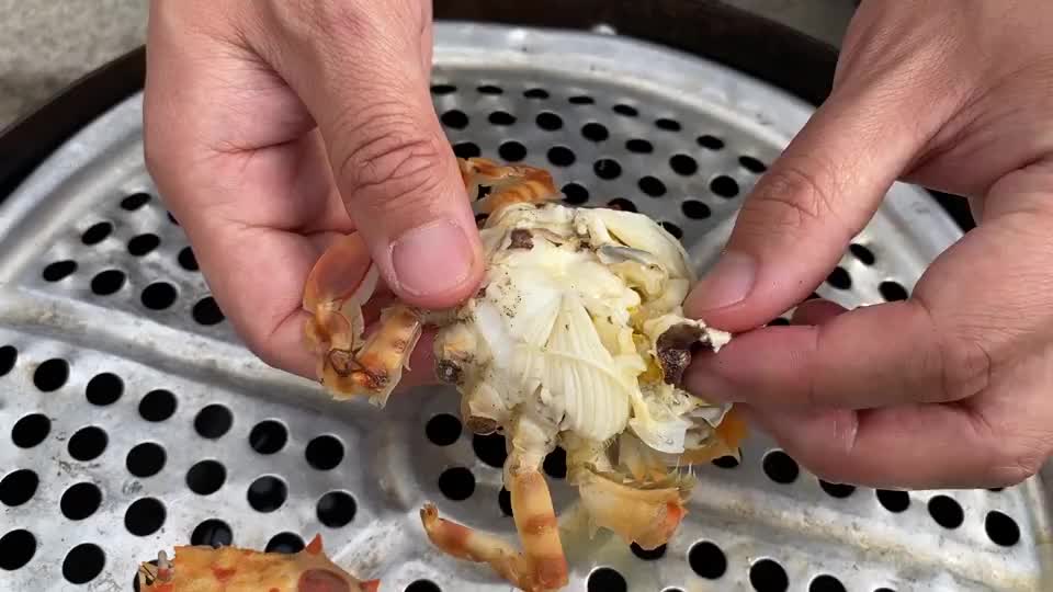 小马赶海抓到虎头蟹,这种螃蟹一斤要200多,味道真不错