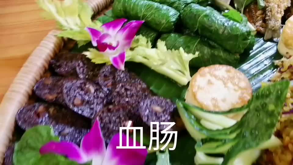 滨都宜山味道参赛的宜州生态簸箕宴，又有新创意，放了10种菜